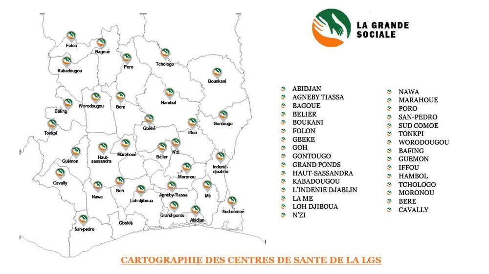 Cartographie réseau de soins LGS